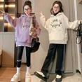 thumbnail image 5 of 2024 Sudaderas con capucha para niñas, suéteres con cordón estampados para niñas, ropa versátil con letras, camisetas deportivas para adolescentes y niñas, sudaderas, 5 of 5