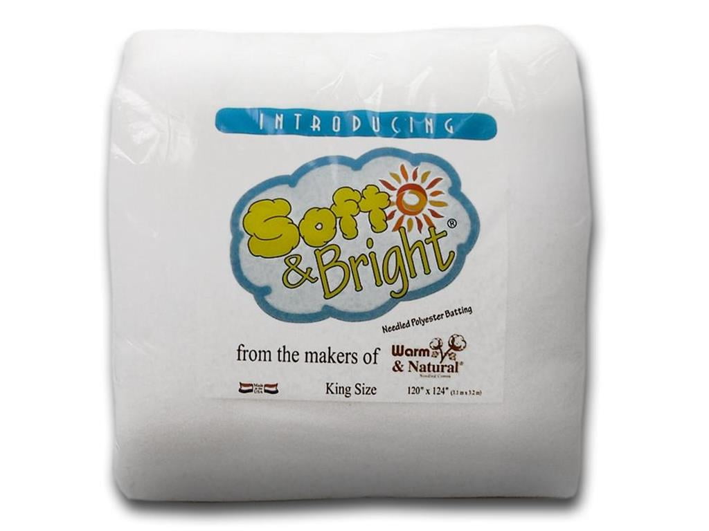Soft & Bright Batting 4oz King Size 120x124"