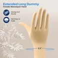 thumbnail image 3 of Jewelry Hand Display Holder, Extended Long Dummy Female Mannequin Hand, Skin Tone Organizer for Accessories, Suitable to Show Off Jewelries such as Ring, Bracelet, Bangle, Watch, Glove, etc, 3 of 7