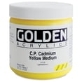 thumbnail image 2 of Golden Heavy Body Artist Acrylics - Cadmium Yellow Medium, 16 oz Jar, 2 of 2