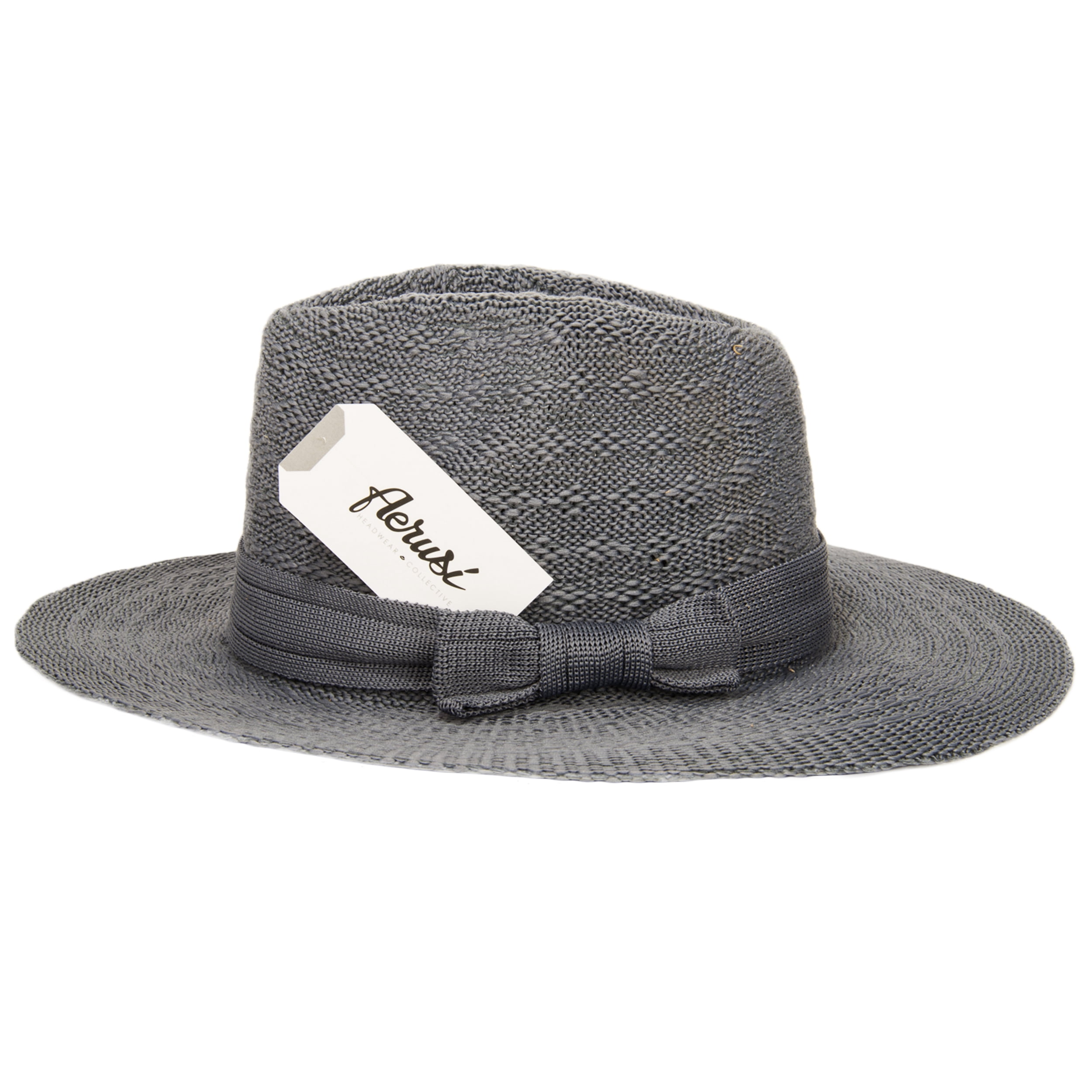 AERUSI Coco Keys Year Round Floppy Straw Sun Hat (Grey)