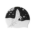 thumbnail image 1 of CSChome Chapeau de Natation Adulte Haute Élasticité Chapeau de Natation Confortable à Porter Imprimé Double Face Imperméable en Silicone Chapeau de Piscine, 1 of 6