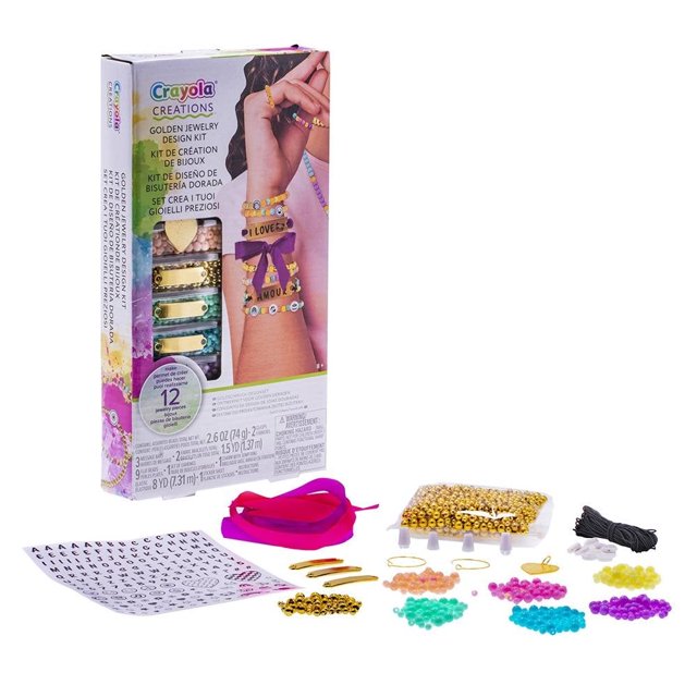 Juguete Crayola Creations Kit Cuentas Planas Con 2 Placas De Mensaje