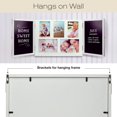 thumbnail image 3 of Excello Global ProductsEGP-HD-0413A Barndoor Wood Collage Picture Frames with 2 Magnetic Chalkboard Doors for Kitchen, Living Room, Family Photo Collage Frames,White,12.8"x34" (12.8"x17" When Closed), 3 of 7
