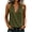 Army Green, variant on Women's Halter Wrap Front Tank Top Cotton Linen Sleeveless Loose Fit Casual Blouse Cowl Neck Summer Going Out Tank Top Streetwear