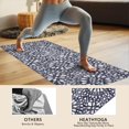 thumbnail image 4 of Blue and White Abstract Pattern Hot Yoga Mat Towel Non Slip for Hot Yoga - Quick-Drying Yoga Mat Cover with 4 Corner Pockets with Travel Bag - Hot Yoga Towel Non Slip 70"x26", 4 of 6
