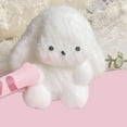 thumbnail image 3 of Kawaii Flocking Bunny Taba Squishy Stress Relief Decompression Toy Squeeze Plush Rabbit Anti, 3 of 8
