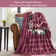 thumbnail image 4 of Mothers Day Blanket for Grandma, Gifts for Grandma, Grandma Birthday Gifts, Grandma Gifts, Great Grandma Gifts, I Love You Grandma Blanket, Soft Throw Blanket 60" x 50", Burgundy, 4 of 6