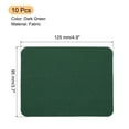 thumbnail image 2 of Uxcell Fabric Patch Iron-on Patches Dark Green 4.9"x3.7" for Clothes Pack of 10, 2 of 6