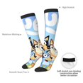 thumbnail image 4 of Masiiu Bluey Print Adult Crew socks, Comfortable Novelty Colorful Patterned, Breathable, Stylish Colorblock for Men Women, 4 of 6