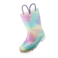 thumbnail image 5 of Kushyshoo Kids Light up Rain Boots Aurora Gradient Glitter Toddler Boys Shoes Size 5, 5 of 6