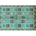 thumbnail image 1 of Ahgly Company Indoor Rectangle Oriental Light Blue Modern Area Rugs, 2' x 4', 1 of 4