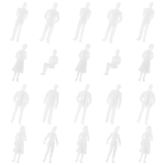 GOOHOCHY 25pcs Miniature People For Sand Table Miniature Figure Ornaments Realistic Tiny People Figurines Lifelike Mini Human Decoration Doll House Ornament