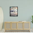 thumbnail image 2 of Stupell Gone Fishin' Bass Angler Marine Life Landscape Painting Black Floater Framed Art Print Wall Art, 2 of 6