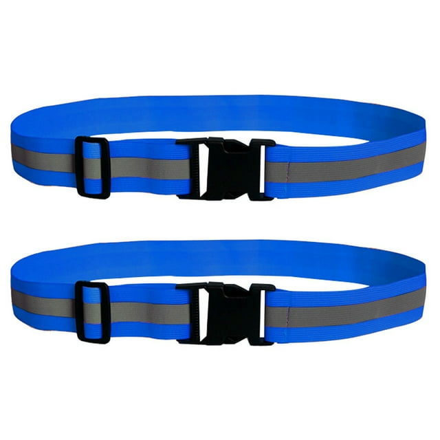 Paquete de 2: equipo de seguridad reflectante con cinturón brillante, cinturón Pt, para correr, andar en bicicleta, maratón, militar