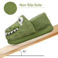 thumbnail image 3 of Otqutp Kids Toddler Animal Slippers Boys Girls Cute Cartoon Dinosaur House Shoes Cozy Soft Warm Winter Fuzzy Indoor Shoes, 3 of 6