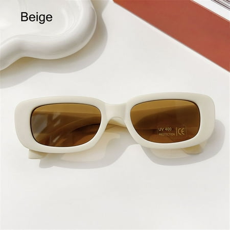 Retro UV 400 Protection Glasses Outdoor Rectangle Children Sunglasses Eyewear Kids Sun Glasses BEIGE