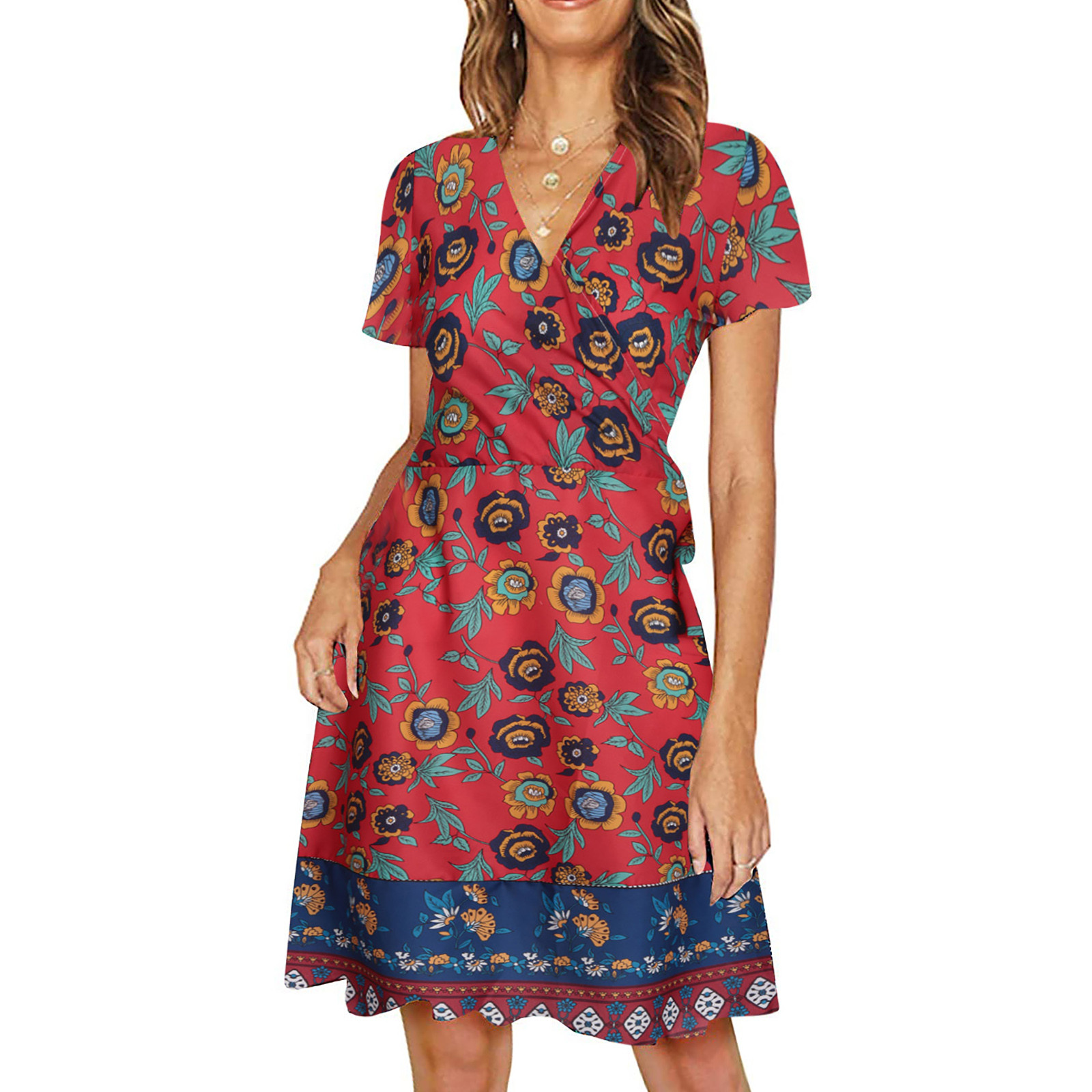 Fatuov Plus Size Dresses for Women Boho Dresses for Women Beach Summer