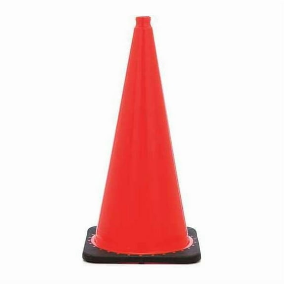 Traffic Cone, PVC, Non-Reflective, 28 in Height, 5 lb, Orange