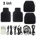 thumbnail image 6 of Universal Fit Starlight LED Car Floor Mats , RGB Starry Sky Ambient Light Car Mats with App & Remote Control, 4Pcs Non-Slip NylonCarpet Set for SUVs Sedans Trucks, 6 of 19