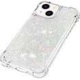 thumbnail image 6 of Slim Fit Phone Case for iPhone 14 Plus (6.7 in.), Glitter Liquid Quicksand Effect Silicone Soft TPU Case with Camera Lens and Screen Protection for iPhone 14 Plus,LSWT Colorful, 6 of 7