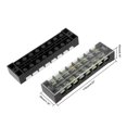 thumbnail image 3 of Unique Bargains 2 Pcs Dual Rows 8 Positions 600V 25A Cable Barrier Block Terminal Strip TB-2508L, 3 of 3