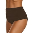 thumbnail image 4 of luvamia Swimsuit Bottoms for Women High waisted bikini bottoms Ruched Bathing Suit Swim Briefs Size S Fit Size 4 Size 6, 4 of 6