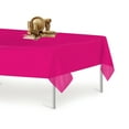 thumbnail image 6 of Magenta 12 Pack Premium Disposable Plastic Tablecloth 54 Inch. x 108 Inch. Rectangle Table Cover By Grandipity, 6 of 7