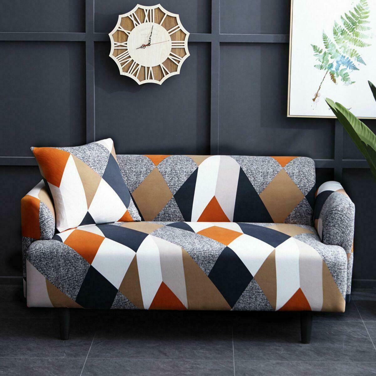 Stretch Sofa Slipcover, Elastic Sofa Cover Couch Pure Color Anti