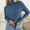 Blue, variant on Women's Sweaters Lightweight Under $10 Casual Collar Button Solid Color Base Knitted Sweater