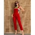 thumbnail image 5 of Bib Overalls for Women Fashion Jean Jumpsuit Adjustable Strap Coveralls, 5 of 8