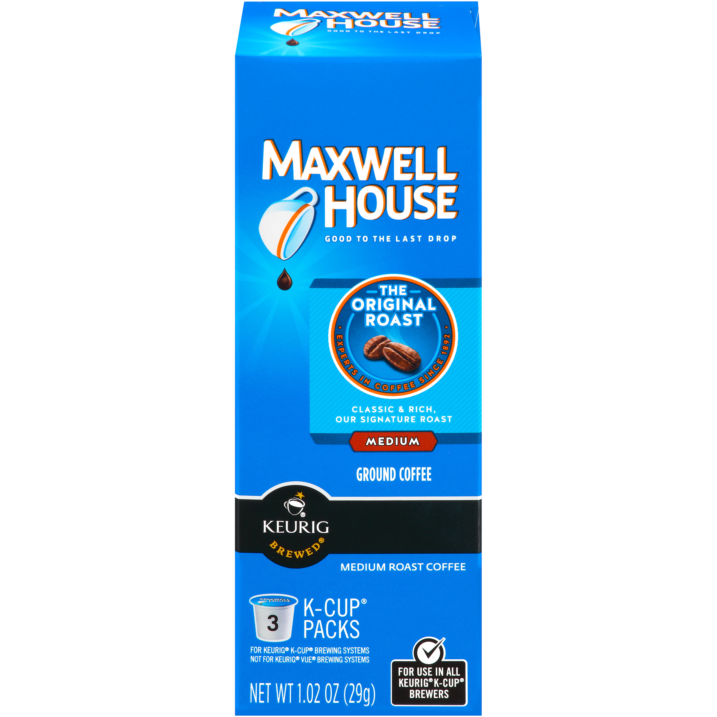 Maxwell House The Original Roast Medium Roast KCup® Coffee Packs, 3 ct