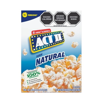 Palomitas para microondas ACT II minis sabor natural 8 sobres de 45 g c/u