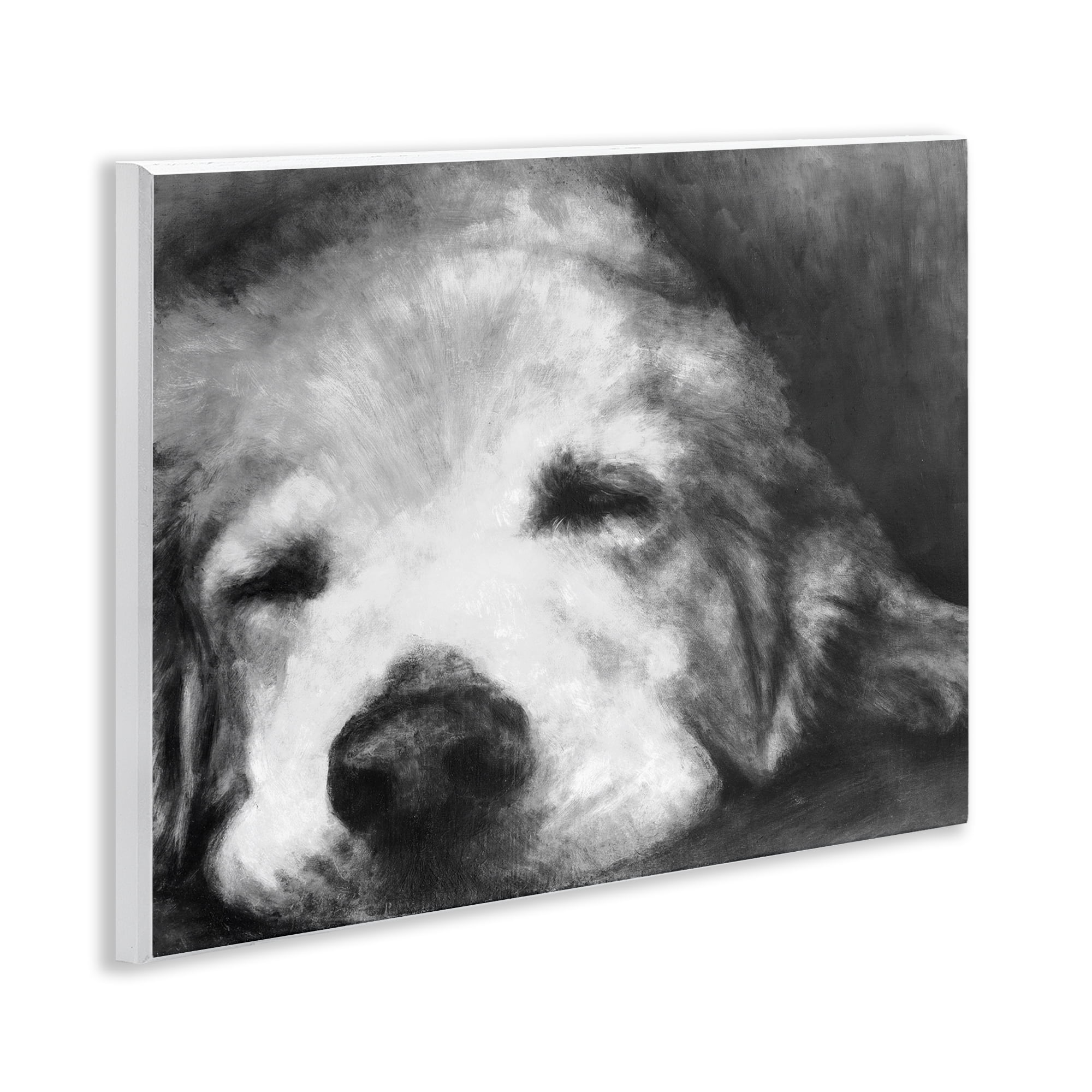 Stupell Industries Monochrome Dog Day Afternoon Wall Plaque Art, design by Walt Johnson