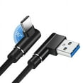 thumbnail image 5 of 3 Pack 90 Degree Right Angle USB-C to USB-A Charger Cable Cord For Samsung Galaxy, 5 of 6