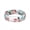 Pack F: Flowers on Light Grey Background, variant on ThunderFit Silicone Wedding Rings for Women, Printed Design Breathable Rubber Engagement Bands 5.5mm Wide 1.8mm Thick