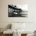 thumbnail image 2 of Elephant Stock Black California - Huntington Beach Surfer Wall Art - Horizontal Canvas Wall Art - Living Room Wall Decor - Beach Canvas - Black And Gray Decor By Philippe Hugonnard - 39" x 26", 2 of 8