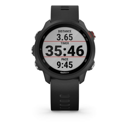 Garmin - Forerunner 245 Music GPS Smartwatch 42mm Fiber-Reinforced Polymer - Black