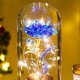 thumbnail image 2 of La cubierta de cristal florece la lámpara LED artificial con pilas de la luz LED de Rose para las mujeres, 2 of 6