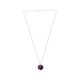 thumbnail image 4 of Juego de aretes y cadena ZVEZDA con dije corte Xilion plata mexicana ley .925 Amatista, 4 of 4