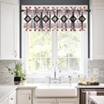thumbnail image 3 of Aztec Valances Curtain Boho Tribal Navajo Ethnic Abstract Geometric Print Rod Pocket Window Curtains for Living Room, Bedroom, Kitchen, Bathroom,1 Panel, 54" W x 18" L, 3 of 6