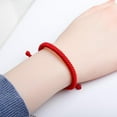 thumbnail image 3 of Grofry Handmade Braid String Bracelets Adjustable Red/Black Woven Rope Bracelet Good Luck Amulet Accessory for Women, 3 of 7