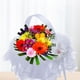 thumbnail image 5 of Cesta de flores para niña con lazo decorativo, color blanco, para fiesta de baby shower Blanco 15x15x19cm, 5 of 9