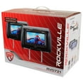 thumbnail image 6 of Rockville RVD721-GR 7” Gray Dual DVD/USB/HDMI Car Headrest Monitors+Headphones, 6 of 8