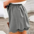 thumbnail image 4 of uublik Shorts for Women Trendy Loose Super Soft Lounge Shorts Gray, 4 of 5