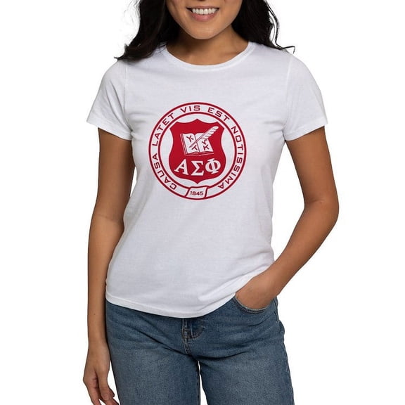 CafePress - Alpha Sigma Phi Red Seal T Shirt - Women's Classic T-Shirt