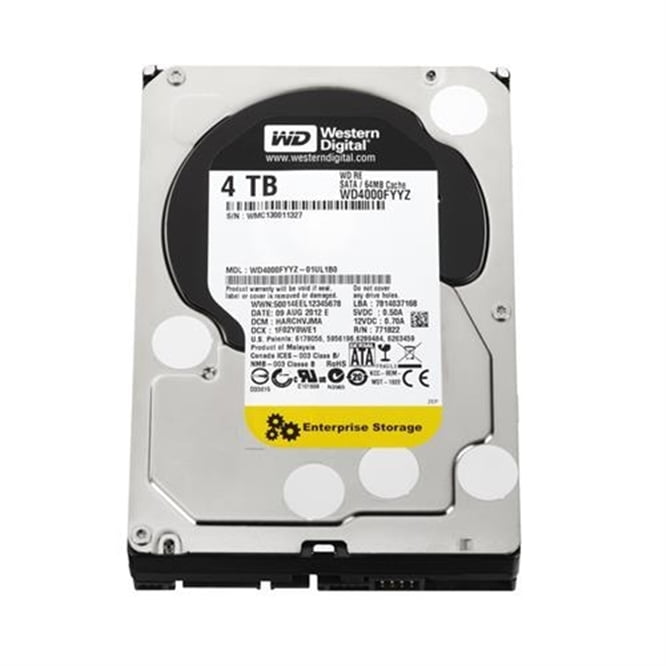 Restored Western Digital Corporation WD4000FYYZ3.5"4TB 7200RPM SATA IIIHard Disk Drive (HDD), Silver (Refurbished)