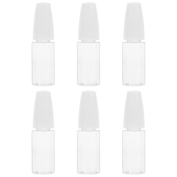 OATIPHO Dispensing Bottles Needle Bottles Applicators Pet White 6Pcs