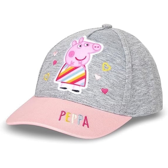 Hasbro Girls Baseball Cap, Peppa Pig Adjustable Toddler Hat for Ages 2-4