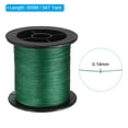 thumbnail image 2 of Uxcell 547Yard/1640FT 14Lb 4 hebras resistente a la abrasión línea de pesca trenzada PE verde, 2 of 3